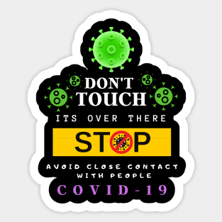 stop corona virus Sticker